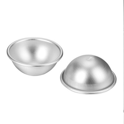 Bath Bomb Mould Stainless Steel 63mm With Rim